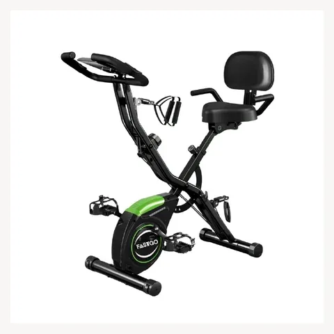 4-in-1 Folding Magnetic Exercise Bike with Display for Home Workouts