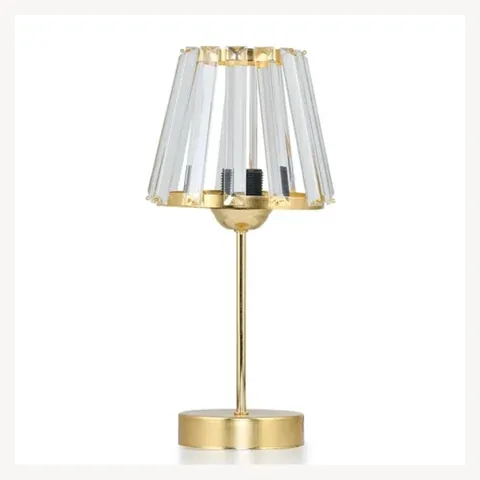 Evlight Conical Crystal Glass Table Lamp