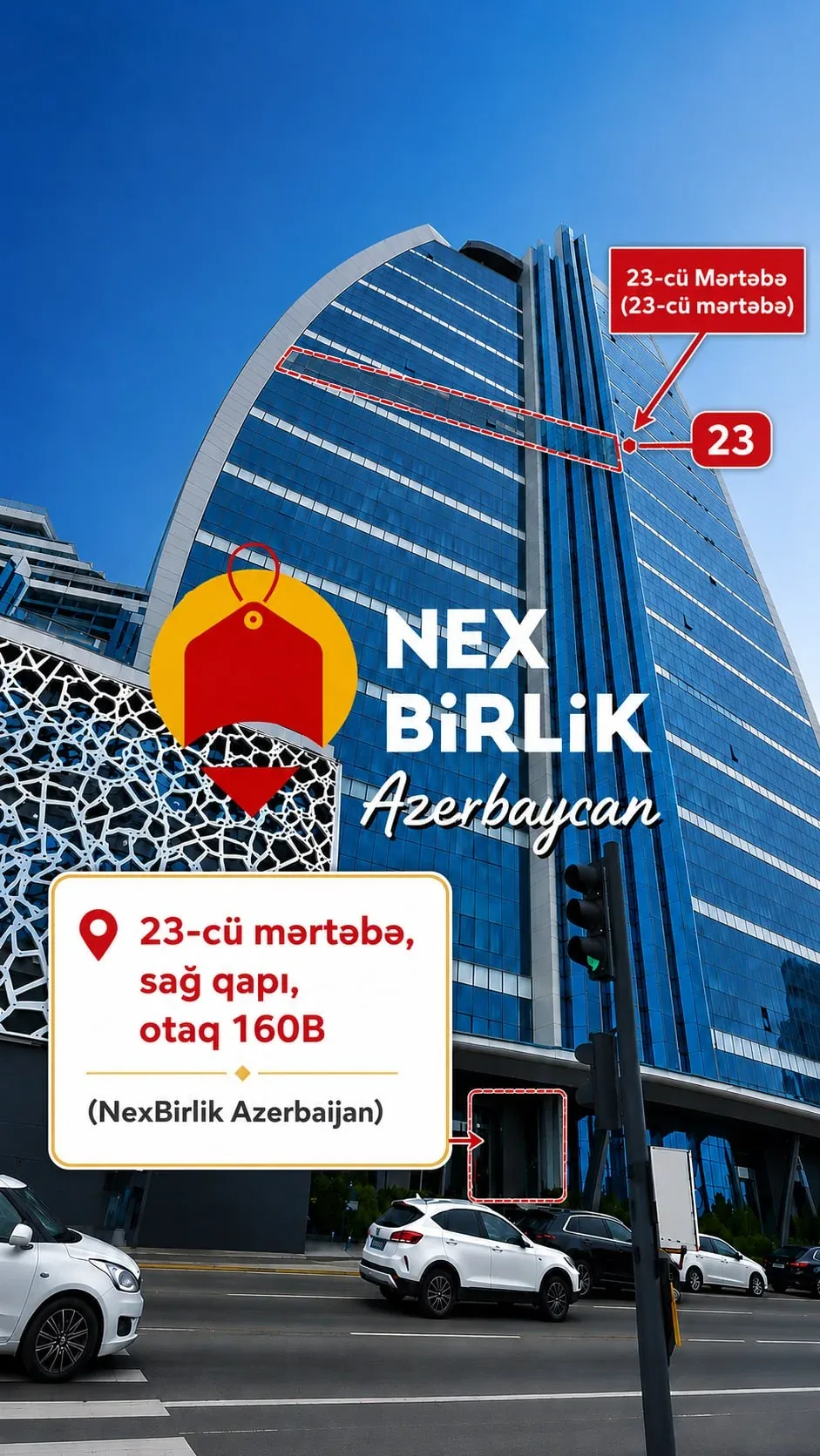 NexBirlik office presentation area in Azerbaijan