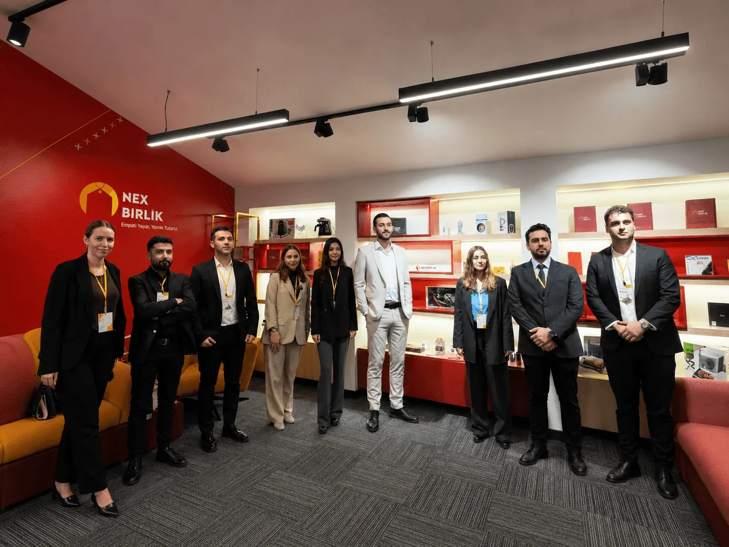 NexBirlik team at a community meeting